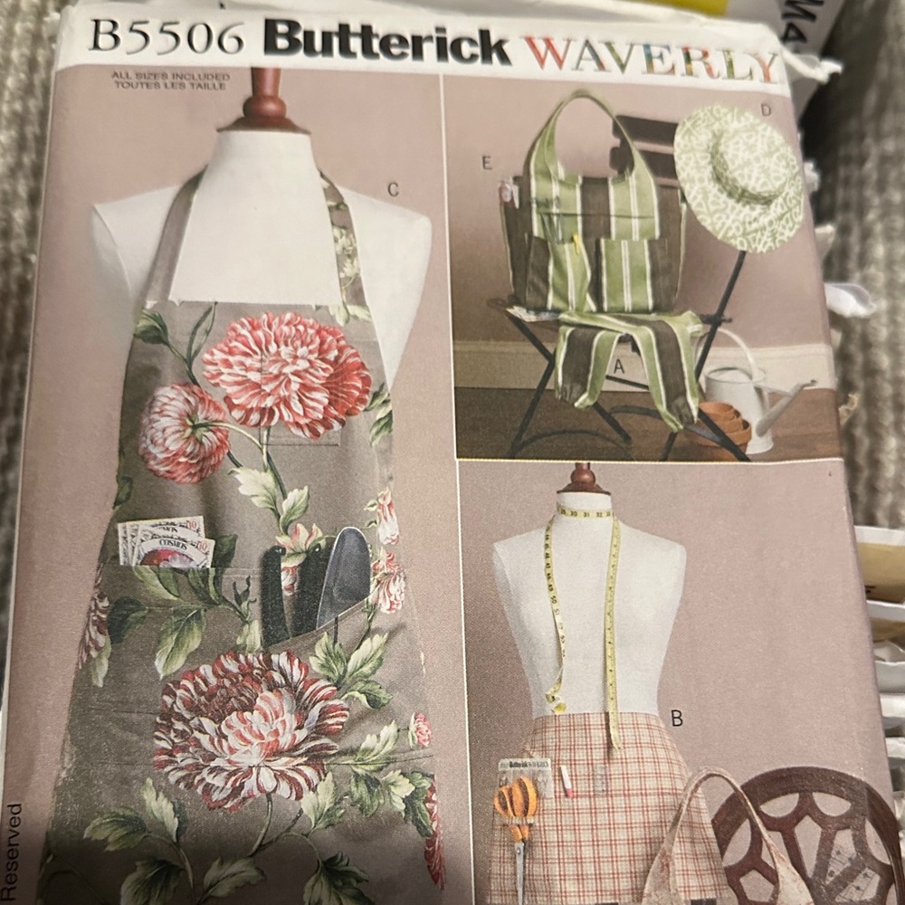 Waverly Floral Apron Sewing Pattern